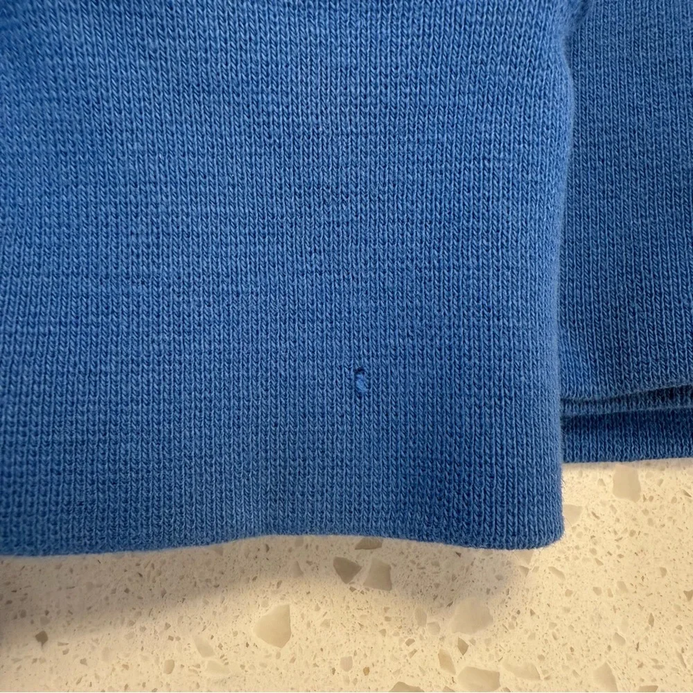 The North Face Blue Logo Hoodie Pullover Fleece Mens Medium - Picture 13 of 13